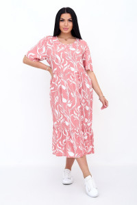 Платье женское "Магдалина Р" трикотаж (р-ры: 50-56) розовый