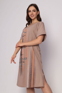 Платье женское "Спектр" кулирка (р-ры: 50-64) светло-коричневый
