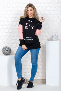 Толстовка женская 836 футер с лайкрой (последний размер) пудра 60