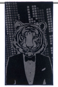 Полотенце махровое "Mister Tiger" черный