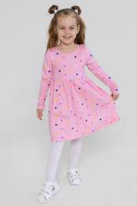 Платье для новорожденных "Анита" 10040 интерлок (р-ры: 80-98) розовый