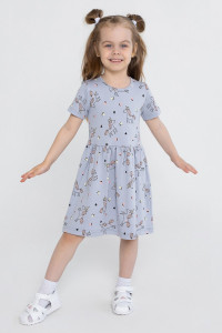 Платье детское "Делла" 30312 интерлок (р-ры: 104-122) лаванда