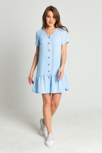 Платье женское "Эмма" М-20 манго (р-ры: 44-54) голубой