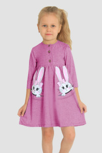 Платье детское "Маняша-9" кулирка (р-ры: 86-140) розовый