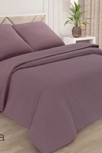Простыня классическая поплин однотонный бузина