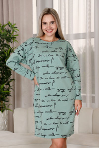 Платье женское П158 футер с лайкрой (последний размер) оливковый 44,50,58