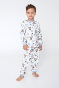 Пижама детская "Боня" трикотаж (р-ры: 80-122) голубой