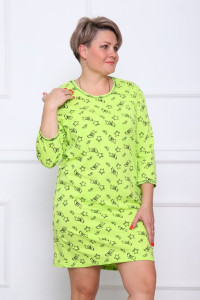Сорочка женская "Бэлла 2-З" кулирка (р-ры: 48-66) зеленый