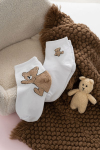 Носки детские "Тедди" бежевый - упаковка 2 пары
