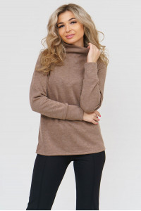 Джемпер женский Д-02 евроангора (последний размер) ореховый 54