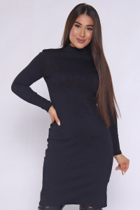 Платье женское №71096 кашкорсе (р-ры: 42-52) черный