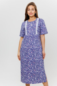 Платье женское 1932/2 кулирка (р-ры: 50-60) фиолетовый