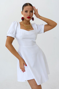 Платье женское П 327-1 барби (р-ры: 38-52) белый