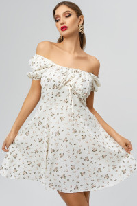 Платье женское П 320-1 прада (р-ры: 40-54) белый