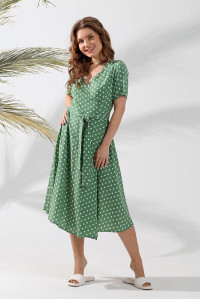 Платье женское "Денали-1" штапель (последний размер) зеленый 44,46