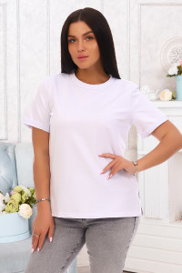 Футболка женская "Джуди" футер 2-х нитка (последний размер) белый 46,50,54,56