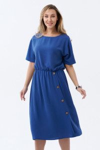 Платье женское ODIS-П478СИ плательная ткань (р-ры: 44-56) синий