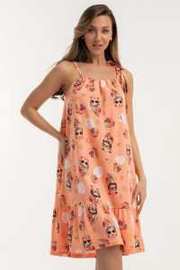 Платье женское М-78ПЛ "Куба" трикотаж (р-ры: 46-56) персик