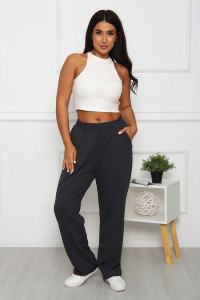 Брюки женские №052.1 футер (последний размер) темно-серый 54,56