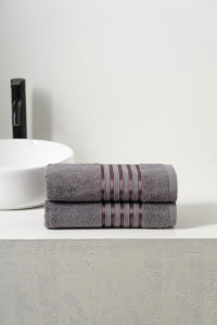 Набор махровых полотенец Luisa de Rizzo "Poly flash" Graphite 2 шт.