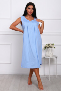 Сорочка женская №110 кулирка (р-ры: 52-62) голубой