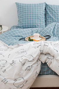 Постельное белье поплин "Банни" (последний размер) 2-сп.евр