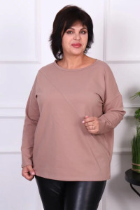 Кофта женская "Луиза" футер (р-ры: 44-58) бежевый