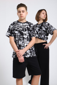 Футболка детская "Хьюго" кулирка (последний размер) черный 140,146,152