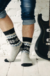 Носки мужские шерстяные "Снегопад" - упаковка 1 пара