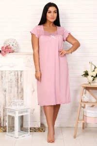 Сорочка женская №25721 вискоза (р-ры: 50-64) сухая роза