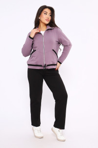 Костюм двойка женский 647 футер 2-х нитка (р-ры: 50-60) лаванда