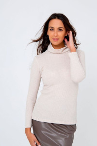 Джемпер женский №335MLK трикотажное полотно (последний размер) молочный 50,52