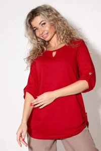 Туника женская ЖТОК001 кулирка (последний размер) бордовый 52