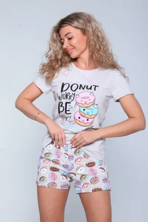 Костюм двойка женский К901 "Донат" кулирка (последний размер) 44