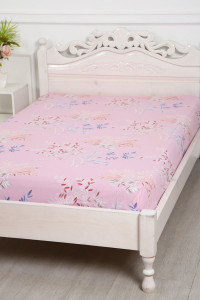 Простыня классическая сатин "Нежность" розовый (последний размер) 150х215