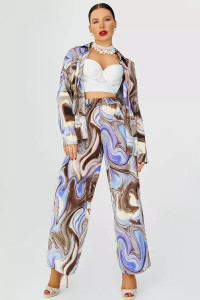 Костюм двойка женский КС-074ПРД/МРА прада (р-ры: 42-58) мрамор