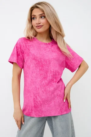 Футболка женская "Варенка" хлопок (р-ры: S-XL) розовый
