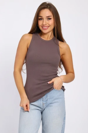 Майка женская МЖ0030А кашкорсе (р-ры: XS-XXL) кофейный