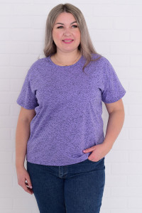 Футболка женская 6200ж кулирка (последний размер) лаванда 56