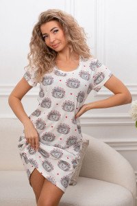 Сорочка женская С 450 кулирка (р-ры: 46-56) ежики