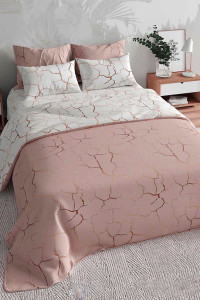 Постельное белье бязь премиум "Кракле" пудра