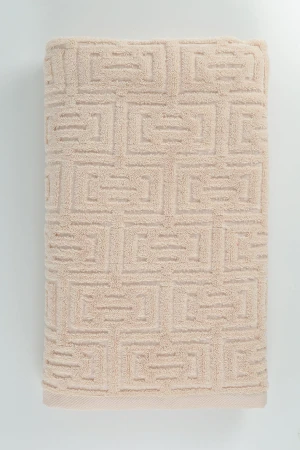 Полотенце махровое As-Comfort "Geometric" бежевый