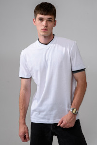 Футболка мужская №14490 кулирка (р-ры: 48-58) белый