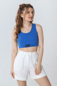 Майка-топ женская "Спайс" рибана (последний размер) индиго 50