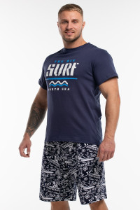 Костюм двойка мужской М-005КП "Surf" кулирка (последний размер) индиго 60