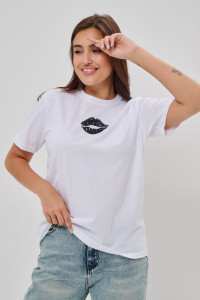 Футболка женская №88531 кулирка (р-ры: 46-60) белый