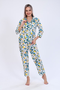 Костюм двойка женский №70036 кулирка (р-ры: 42-52) петроль