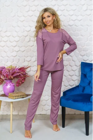 Костюм двойка женский М-200 вискоза (р-ры: 44-56) какао