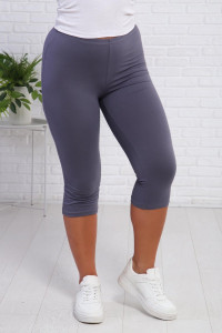 Бриджи женские 00927 кулирка с лайкрой (последний размер) антрацит 56
