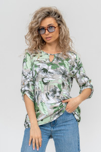 Туника женская №36756 кулирка (р-ры: 48-62) зеленый